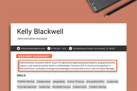Resume Summary Examples 35 Professional Statements