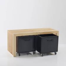 Banc D Entree En Pin Roll Banc Entree Meuble Rangement Chaussures Banc Salle De Bain