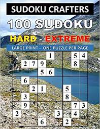 The first puzzle is the shackles challenge. 100 Sudoku Hard Extreme Large Print One Puzzle Per Page Crafters Sudoku 9781688022300 Amazon Com Books