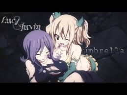 Lucy and Juvia || Umbrella || Fairy Tail amv - YouTube