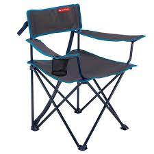 trekking and camping kamperen vouwstoel grijs quechua meubilair fauteuil pliant fauteuil pliable chaise pliante camping