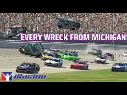 Daytona 500 drivers and fans react to wild 18 car crash near end. Cars Flipping Huge Hits Every Wreck From The Coca Cola Iracing Series At Michigan Youtube