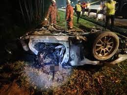 According to the sources from royal malaysian police (n.d), there is a statistic the objectives of this report overview the fatal road accident in malaysia. Duo Killed After Sports Car Bursts Into Flames In Accident The Star