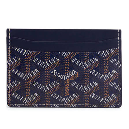 Goyard Card holder, dark blue