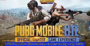 Pubg Mobile Lite Redeem Codes Today 15 July 2021