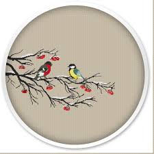 Bird Cross Stitch Pattern Free Winter Birds Cross Stitch Pattern Instant Download Free Etsy Cross Stitch Patterns Stitch Patterns Cross Stitch