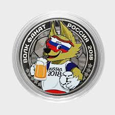 100 рублей 2018 года чемпионат мира по футболу в россии Zabivaka Furry Kubok Mira Futbol Monety