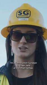Jenn from Stutsman Gerbaz Earthmoving shares what a typical day is like as  a #construction survey engineer., #SurveyLive #ConstructionLife #Surveying  #Engineering