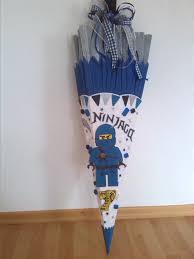 Schultute Ninjago Blauer Ninja Schultute Basteln Ninjago Schultute Schultute