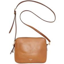 What 39 s in my bag fossil sydney satchel camel. Fossil Sydney Leather Crossbody In Camel Brown