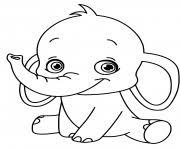 Realistic elephant coloring pages for toddlers color zini. Elephant Coloring Pages To Print Elephant Printable