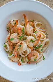 Butter Garlic Shrimp And Squid Panlasang Pinoy Shrimp And Squid Recipe Squid Recipes Garlic Shrimp Pasta Recipes