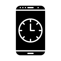 Download transparent clock icon png for free on pngkey.com. Phone Clock Icons Download Free Vector Icons Noun Project