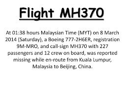 Because malaysia is very close to the equator. Ppt Flight Mh370 Powerpoint Presentation Free Download Id 2777079