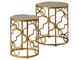 Add Some Pizzazz With Gold Accent Tables Gold Nesting Tables Side Table Gold Accent Table