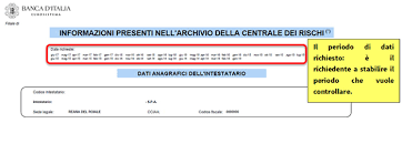 Inoltra la richiesta centrale rischi via pec a banca d'italia. La Centrale Rischi
