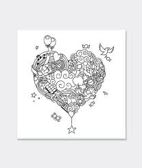 Kalp Desen Boyama Mandala Mandala Desenler Kalp