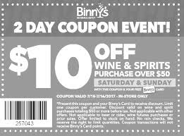 You can track when the egift is received and redeemed. Binny S Coupon 10 Off 50 Purchase This Weekend Whiskago