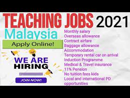 Prefer experience (but not required) of working in malaysia equities; Overcome How To Get Teaching Jobs In Malaysia 2021 Apply Online Directly Youtube