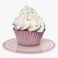 3d Model Small Cake Cream Small Cake Cake Food