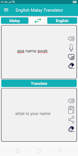 Material design for intelligible understanding. English Malay Translator