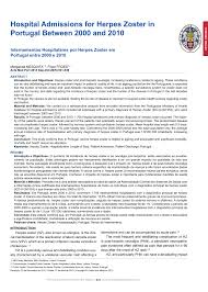 Pdf Hospital Admissions For Herpes Zoster In Portugal Between 2000 And 2010