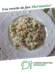 Risotto Aux Petits Pois Et Lardons Recette Idee Recette Thermomix Recette Lardon Risotto Petit Pois