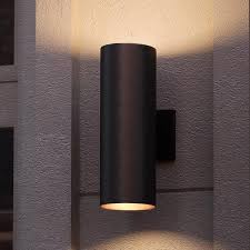It creates a welcoming atmosphere and adds an extra sense of security, too. Uhp1066 Contemporary Outdoor Wall Light 18 H X 6 W Midnight Black Fi