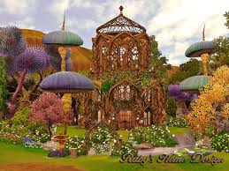 Parties are great fun for sims. Ruby Red Sims Sims3 Enchanted Fairy Garden ä»™å­èŠ±åœ'