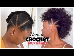 How To Crochet Faux Hawk With Overthetophaircollection Video Black Hair Information Natural Hair Styles Hair Styles Natural Hair Updo