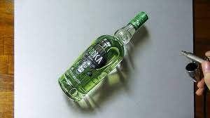 A educational game for your toddler or preschooler. Drawing Timelapse A Bottle Of Oddka Hyperrealistic Art Youtube