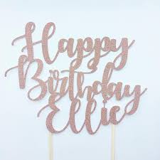 Happy Birthday Rose Gold Cake Topper Rose Gold Happy Birthday Cake Topper Rosegold Caketopper Personalisedcaketopper In 2020 Happy Birthday Cakes Happy Birthday Cake Topper Birthday Cake Toppers