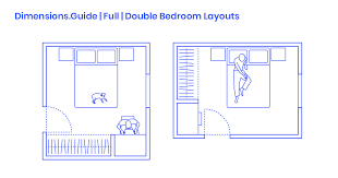 Average master bedroom size in meters. Full Double Bedroom Layouts Dimensions Drawings Dimensions Com