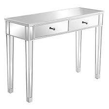 If you are looking to keep costs down and at the. Buy Vingli Mirrored Desk Entry Table With 2 Drawers Mirrored Console Tables For Entryway Mirrored Vanity Makeup Table For Teenage Girls Silver Online In New Zealand B08gz1gllc