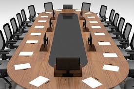 Meeting Table With Screen 3d Model Meeting Table Meeting Room Table Design Conference Table Design