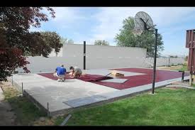 Snapsports Installs A Outdoor Basketball Court Home Game Court Time Lapse Youtube