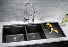 Shop from kitchen sinks, like the reversible matte double bowl fireclay kitchen sink or the triple bowl stainless steel kitchen sink, while discovering new home products and designs. Kitchen Sinks Granite Composite Offers Superior Durability
