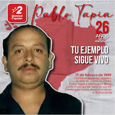 Pablo Tapia, asesinado junto a Jaime Hurtado