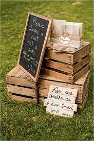 36 Rustic Wooden Crates Wedding Ideas Wedding Forward Wedding Signs Diy Burlap Lace Wedding Rustic Country Wedding Decorations