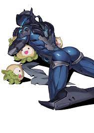 alternate costume ass balls carbon fiber genji cyborg genji  looking at viewer overwatch pachimari 