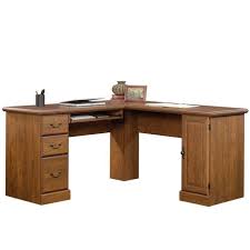 Create an office that balances traditional beauty and modern functionality with this sauder executive desk. Sauder Orchard Hills L Shaped Computer Desk In Milled Cherry 418648