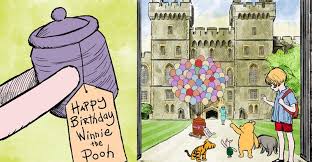 This will be the basic shape for winnie the pooh's head. Disney Celebrates Winnie The Pooh And Her Majesty S Birthday In Style Animationxpress