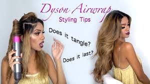 Styling with air, not extreme heat. Dyson Airwrap Best Styling Tips Curling Hair Extensions Hair Tutorial Ariba Pervaiz Youtube