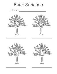 Seasons of the year coloring pages: Four Seasons Tree Template Worksheets Teaching Resources Tpt
