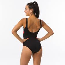 Trouver un maillot de bain adapté à sa morphologie: Maillot De Bain Gainant Natation Femme Une Piece Kaipearl Triki Mipy Noir