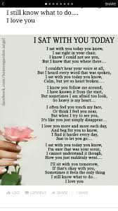 I Sat With You Today I Thought Of You Today Sweet Quotes Grief Loss