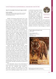 Pdf Tiger Fire How Bright Is The Future For Tigers In India Tigers and tigerwallahs ile jim corbett, billy arjan singh. pdf tiger fire how bright is the