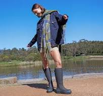Fergie Tall Rain Boot // Black