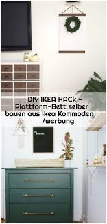 Diy Ikea Hack Plattform Bett Selber Bauen Aus Ikea Kommoden Werbung Aus Bauen Diy Ha Ikea Dresser Hack Home Decor Home Decor Decals
