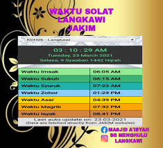 Waktu solat alor setar 2018. Waktu Solat Masjid A Ishah Sungai Menghulu Langkawi Facebook